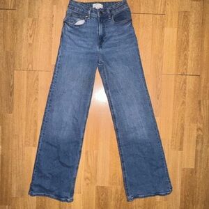Blue Straight Leg Jeans with Classic Style